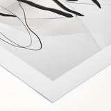 Abstract minimalist wall art design on rolled canvas, showcasing soft pastel colors and geometric shapes, ideal for modern home decor. Packaged securely in a tube for safe shipping.