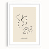 Abstract minimalist wall art collection in a white frame, showcasing soft pastel colors and geometric shapes, enhancing modern decor aesthetics.
