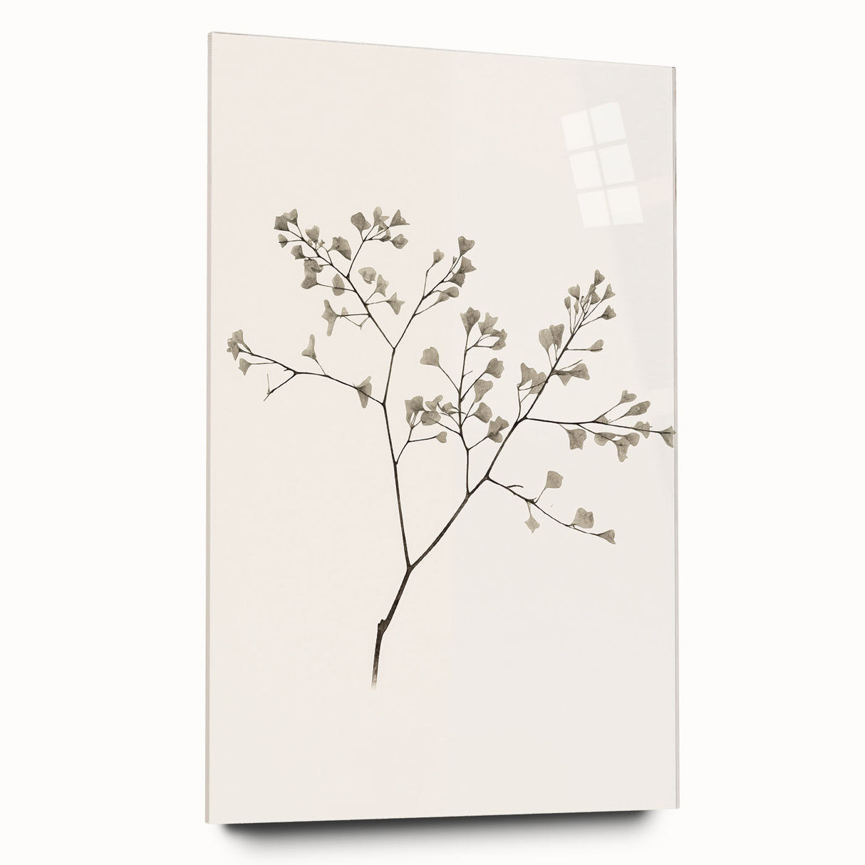 Abstract minimalist wall art collection displayed in a side view, showcasing vibrant acrylic and glass materials. Ideal for modern decor, this piece enhances any room with its unique design and color palette.
