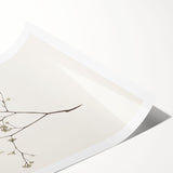 Abstract minimalist wall art print featuring soft pastel colors and geometric shapes, rolled for shipping in a protective tube, ideal for modern decor.