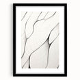Abstract minimalist wall art design framed in black, showcasing geometric shapes and soft neutral tones, perfect for modern home decor. This piece adds elegance to any room and emphasizes simplicity and style.