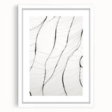 Abstract minimalist wall art design featuring a framed piece with a white mat, showcasing a modern aesthetic that enhances contemporary decor. Ideal for living spaces or offices, this artwork adds a touch of elegance and simplicity to any environment.