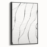 Framed abstract minimalist wall art collection showcasing a black canvas with a sleek side view, perfect for modern home decor and artistic interiors.