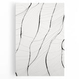 Abstract minimalist wall art collection featuring a stretched canvas design with soft pastel colors and geometric patterns, ideal for modern decor. This artwork enhances any space with its elegant simplicity and contemporary aesthetic.