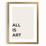 Abstract minimalist wall art design featuring a gold frame and mat, showcasing a contemporary aesthetic ideal for modern home decor. Perfect for enhancing interior spaces.