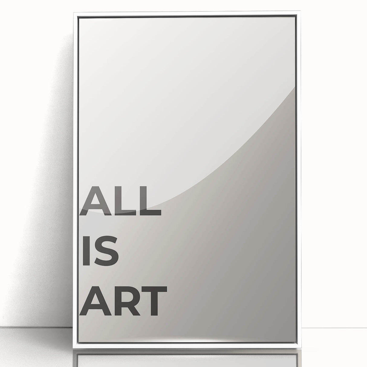 Framed minimalist wall art featuring an abstract design in soft pastel colors, displayed with a sleek white frame, perfect for modern home decor.