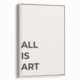 Framed minimalist wall art featuring a vibrant abstract design with bold colors, displayed in a modern white frame, enhancing contemporary decor.