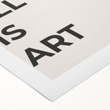 Abstract minimalist wall art design featuring soft pastel colors and geometric shapes on rolled canvas, ideal for modern home decor and artistic interiors.