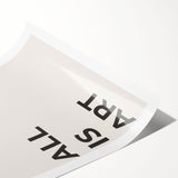 Abstract minimalist wall art print showcasing soft pastel colors and geometric shapes, rolled and ready for framing, ideal for modern home décor.