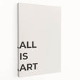 Abstract minimalist wall art collection displayed on stretched canvas, showcasing subtle color gradients and geometric shapes, ideal for modern decor.