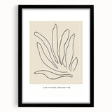 Abstract minimalist wall art collection featuring a framed design with a black mat, showcasing a modern aesthetic suitable for contemporary home decor. The frame's sleek lines and neutral tones enhance any interior space, making it a perfect addition to living rooms or offices.