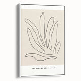 Framed canvas wall art featuring an abstract minimalist design with soft white tones and subtle textures, showcasing a modern aesthetic suitable for contemporary decor.