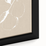 Close-up of a framed minimalist abstract wall art piece showcasing vibrant colors and geometric shapes, perfect for modern decor.