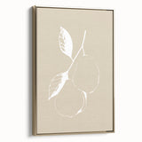 Framed abstract minimalist wall art featuring a gold and white design, showcasing sleek lines and a modern aesthetic, perfect for contemporary decor.