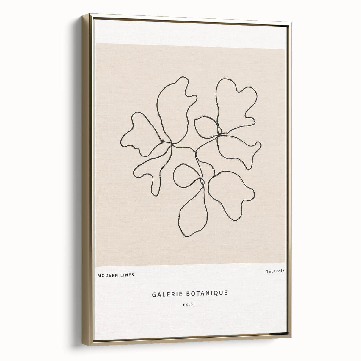 Framed abstract minimalist wall art showcasing a gold and white design, highlighting elegant lines and textures, perfect for modern home decor and artistic expression.