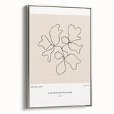 Framed canvas artwork showcasing an abstract minimalist design with silver accents, highlighting a sleek side view ideal for modern decor. Perfect for enhancing contemporary interiors.