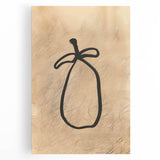 Abstract minimalist wall art design on stretched canvas, showcasing soft pastel colors and geometric shapes, ideal for modern home decor or office spaces.