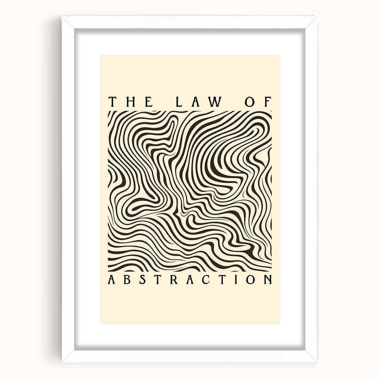 Abstract minimalist wall art design featuring a framed collection in a white mat. The artwork showcases soft colors and geometric shapes, ideal for modern decor.