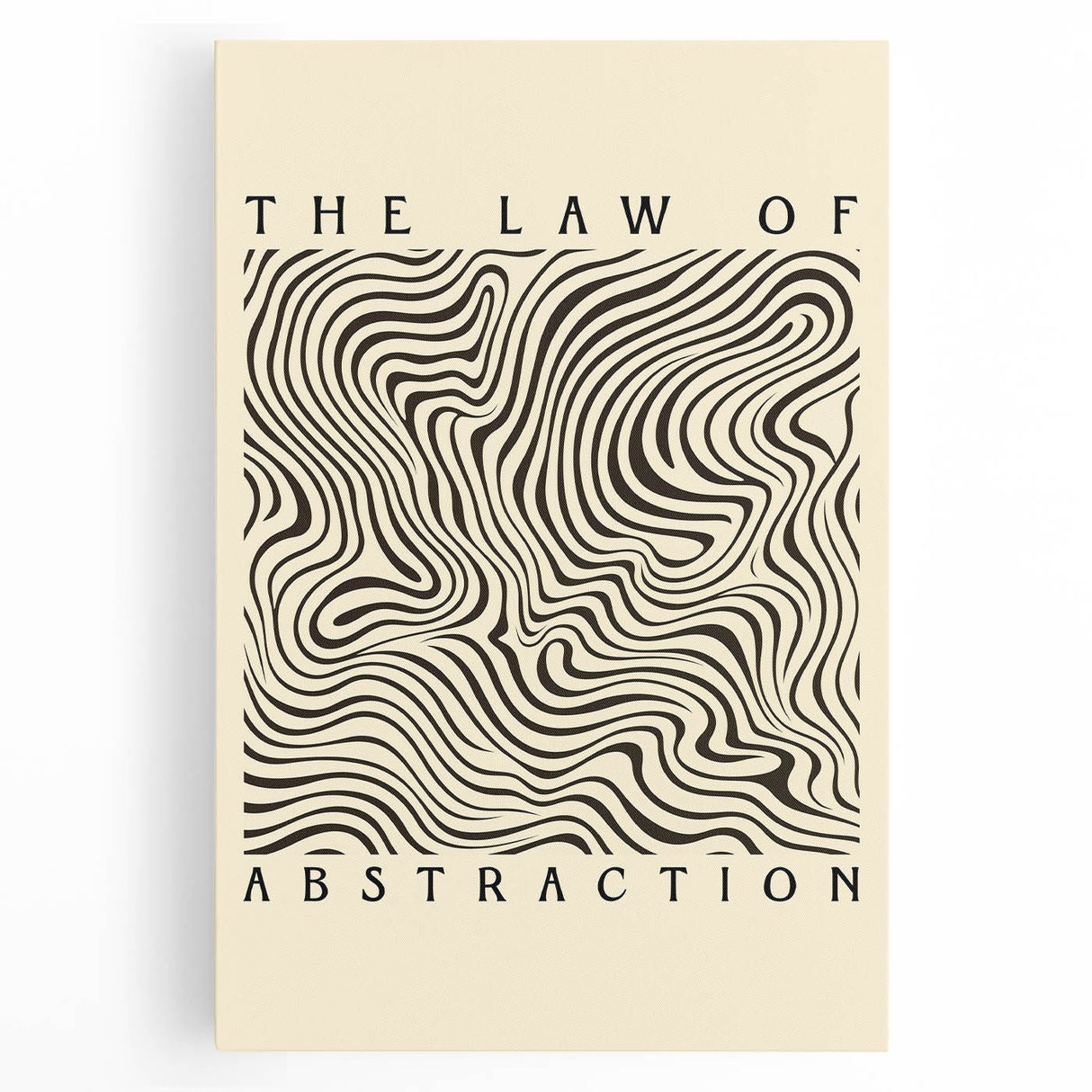 Abstract minimalist wall art collection showcasing a stretched canvas with soft, muted colors and geometric patterns, perfect for modern home decor.