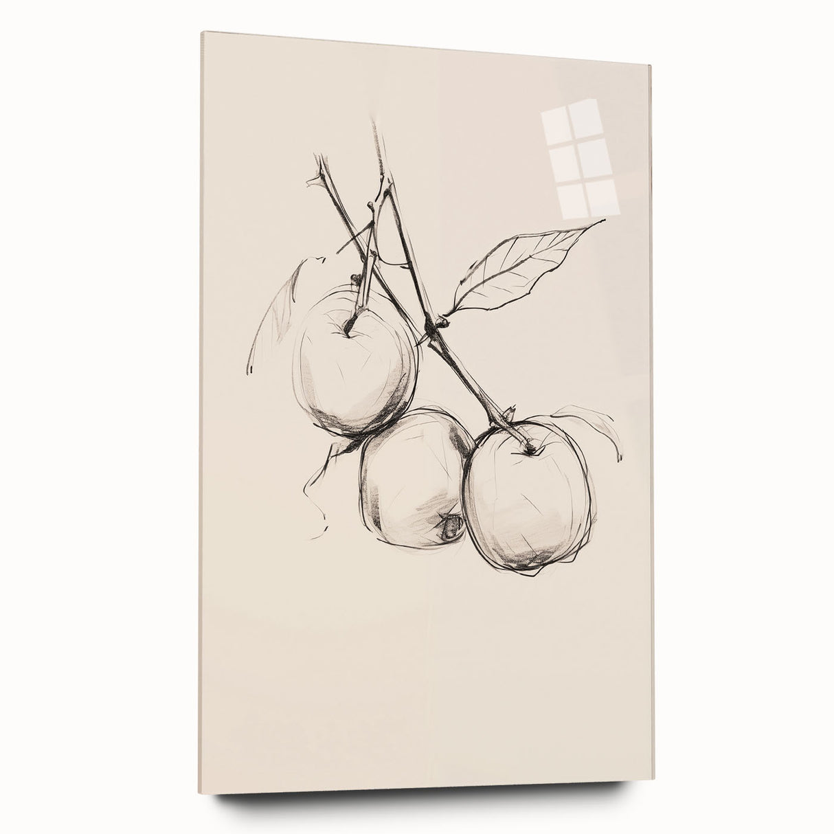 Abstract minimalist wall art design showcasing a vibrant acrylic glass piece with a sleek side view, ideal for modern interior decor. Perfect for enhancing contemporary spaces.