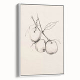 Framed abstract minimalist wall art design in a white setting, showcasing a sleek canvas with soft colors and geometric shapes, ideal for modern home decor.