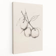 Stretched canvas wall art showcasing an abstract minimalist design in soft pastel colors, displayed from a side view to highlight its depth and texture. Perfect for modern home decor, this art piece adds a serene touch to any space.
