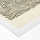 Abstract minimalist wall art featuring geometric shapes in soft pastel colors, showcasing a modern design ideal for contemporary home decor. The rolled canvas is elegantly displayed, emphasizing its artistic texture and vibrant aesthetics, perfect for enhancing living spaces.