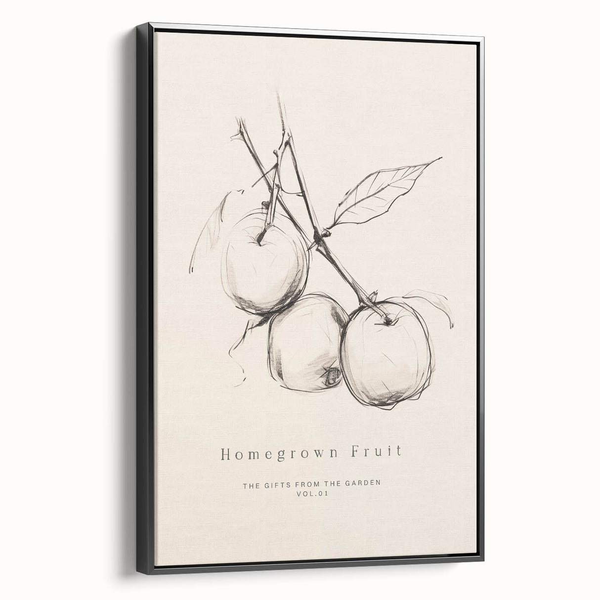 Framed canvas artwork showcasing an abstract minimalist design with a black border, capturing a sleek side view for modern interior decor. Perfect for contemporary art enthusiasts looking to elevate their space with stylish wall art.