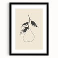 Framed abstract minimalist wall art design showcasing soft pastel colors and geometric shapes, complemented by a sleek black mat, ideal for modern decor.