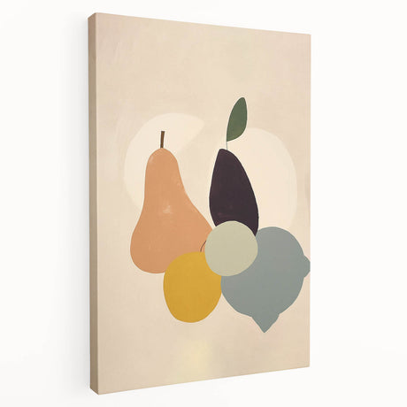 Abstract minimalist wall art collection displayed on stretched canvas, showcasing a vibrant color palette and geometric patterns, ideal for modern home decor.