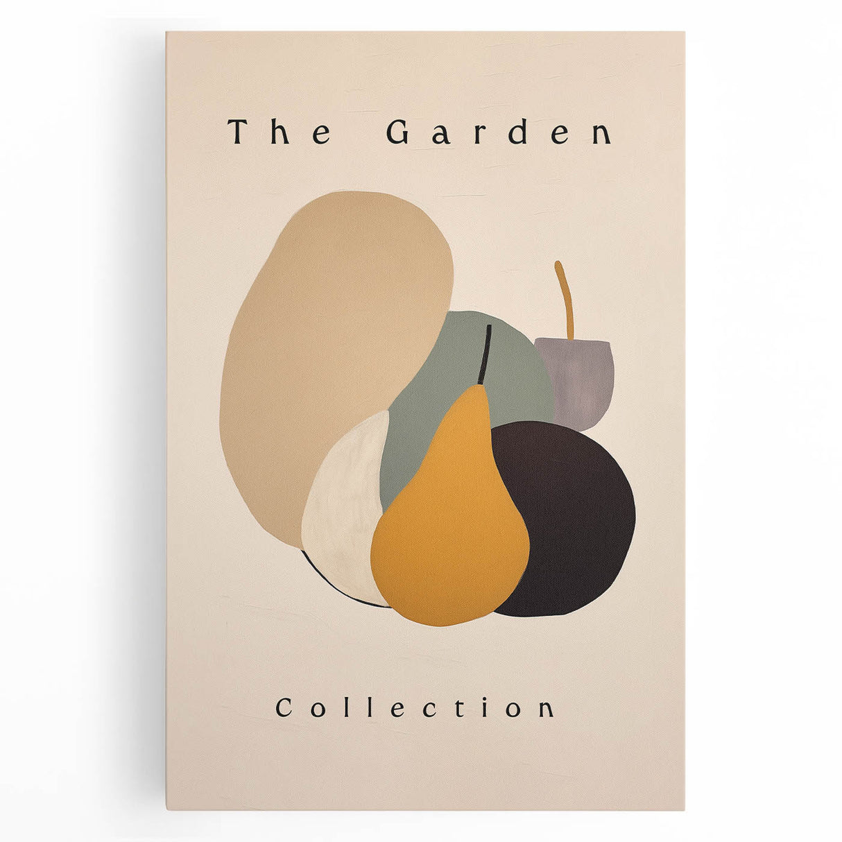 Stretched canvas wall art showcasing an abstract minimalist design with soft color gradients, perfect for modern decor and enhancing interior spaces.
