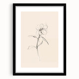 Abstract minimalist wall art featuring a framed design with a matte black finish, showcasing geometric patterns. Perfect for modern interior decor.