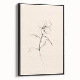 Framed black minimalist wall art showcasing an abstract design, viewed from the side, perfect for modern interior decor and artistic expressions in home settings.