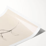 Abstract minimalist wall art print showcasing an elegant blend of soft pastel colors and geometric shapes, rolled and ready for framing, ideal for modern decor.