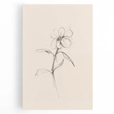 Abstract minimalist wall art featuring a geometric pattern in soft pastel colors, displayed on a stretched canvas, ideal for modern home decor. The artwork exudes a calming aesthetic, perfect for contemporary living spaces or offices, enhancing the ambiance with its subtle elegance.