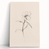 Abstract minimalist wall art collection on stretched canvas, featuring a blend of soft neutral tones and geometric shapes, leaning against a wall for display. Perfect for modern home decor, this artwork adds a stylish touch to any interior space.