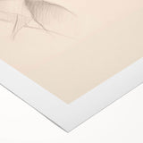 Abstract minimalist wall art design featuring soft pastel colors and geometric shapes, printed on high-quality rolled canvas, ideal for modern home decor.