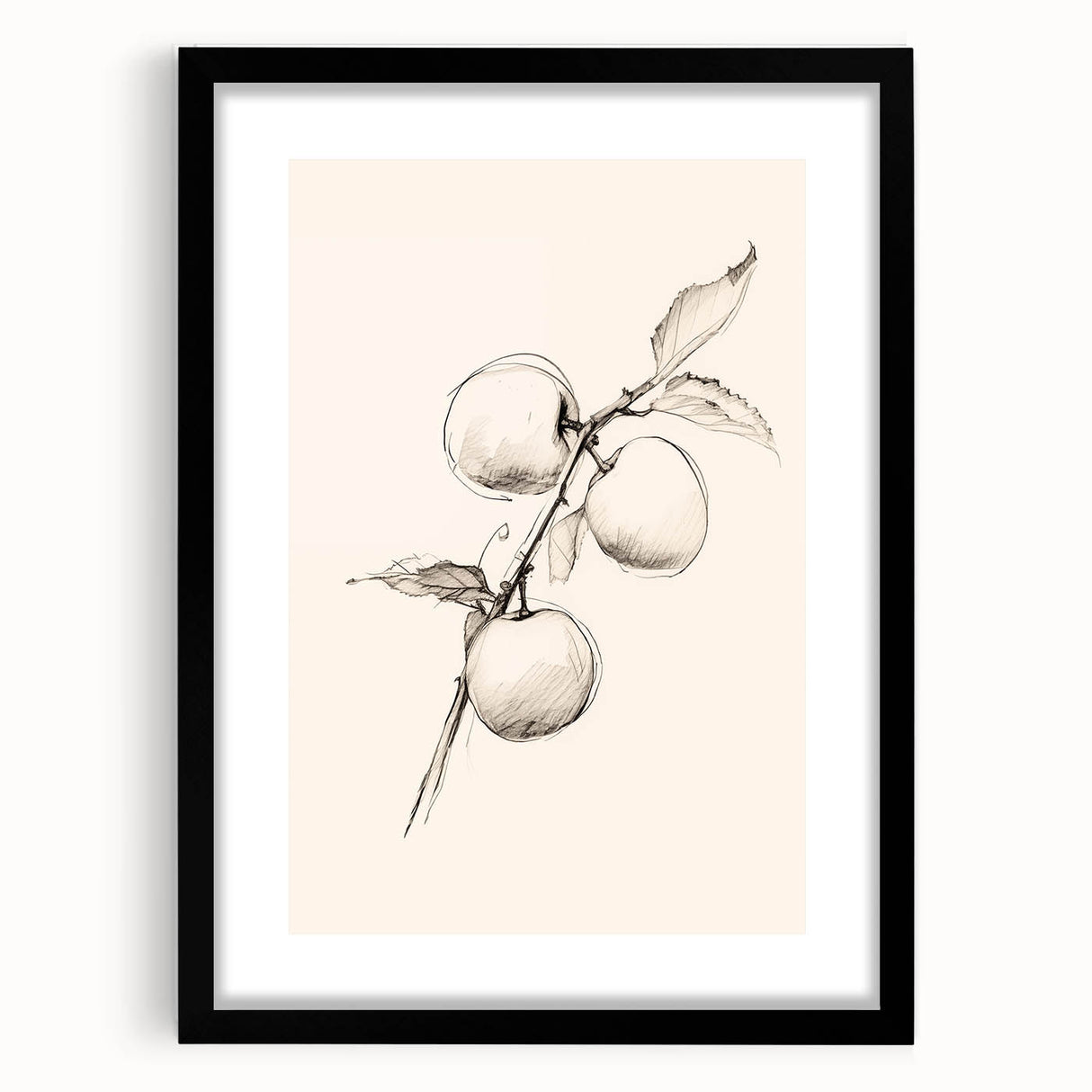 Black-framed abstract minimalist wall art featuring geometric patterns and muted colors, ideal for modern home decor, enhancing any living space aesthetic.