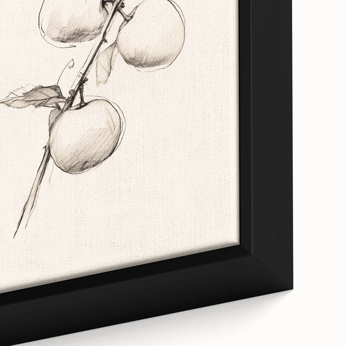 Close-up of framed abstract minimalist wall art featuring soft pastel colors and geometric shapes, perfect for modern home decor or office spaces.