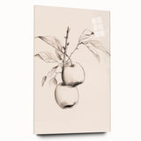 Abstract minimalist wall art design featuring a sleek acrylic glass framing, showcasing a vibrant color palette of blues and greens, designed to enhance modern interiors.