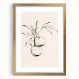 Abstract minimalist wall art design featuring a framed gold mat, showcasing a modern geometric pattern, perfect for contemporary home decor.