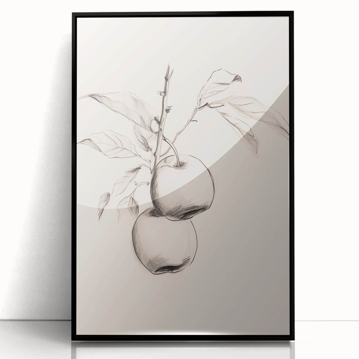 Framed abstract minimalist wall art design showcasing a black and white geometric pattern, perfect for modern home decor. Ideal for enhancing contemporary interiors.