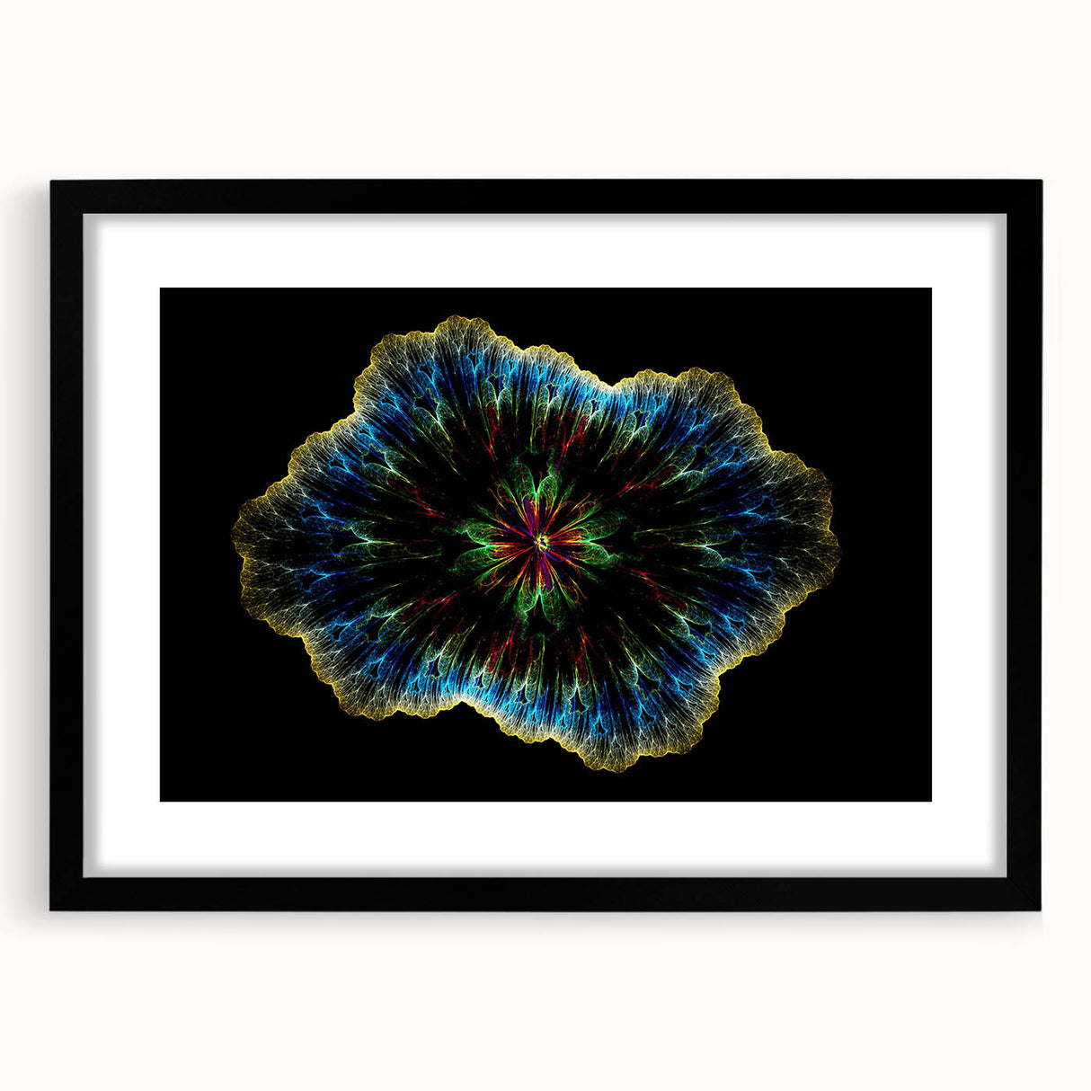 Abstract minimalist wall art design showcasing a framed piece with a matte finish, featuring a black frame that enhances the modern aesthetic, perfect for contemporary home decor.
