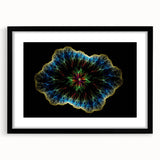 Abstract minimalist wall art design showcasing a framed piece with a matte finish, featuring a black frame that enhances the modern aesthetic, perfect for contemporary home decor.