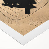 Abstract minimalist canvas wall art featuring soft pastel colors and geometric shapes, ideal for modern home decor, rolled for easy transport.