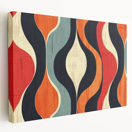 Abstract minimalist design canvas wall art collection showcasing a stretched canvas in soft beige and gray tones, emphasizing modern aesthetics for contemporary decor.