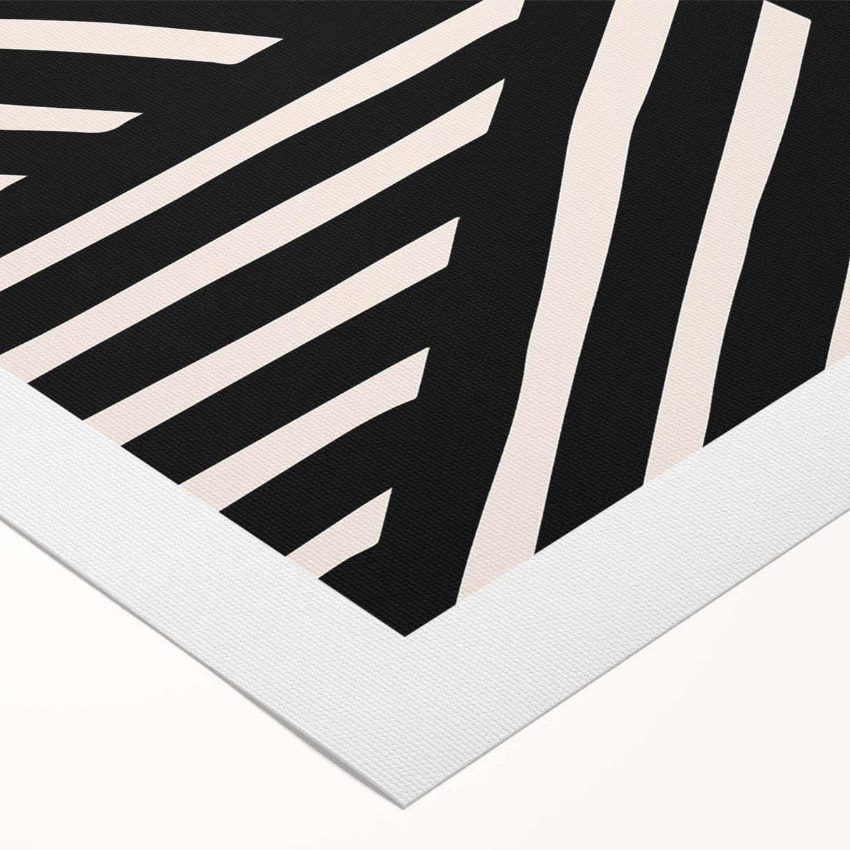 Abstract minimalist wall art design featuring soft pastel colors and geometric shapes on a rolled canvas, ideal for modern home decor and artistic expression.