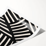 Abstract minimalist wall art featuring geometric shapes in soft pastel colors, elegantly rolled and ready for display, showcasing a modern aesthetic perfect for contemporary decor.