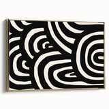 Framed canvas wall art from the Abstract Minimalist Design 156 collection, showcasing a golden hue and sleek lines, perfect for modern home decor styling.