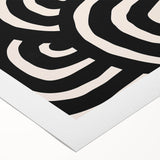 Abstract minimalist wall art design featuring soft earth tones and geometric shapes, presented on rolled canvas for versatile home decor. Ideal for modern interiors.